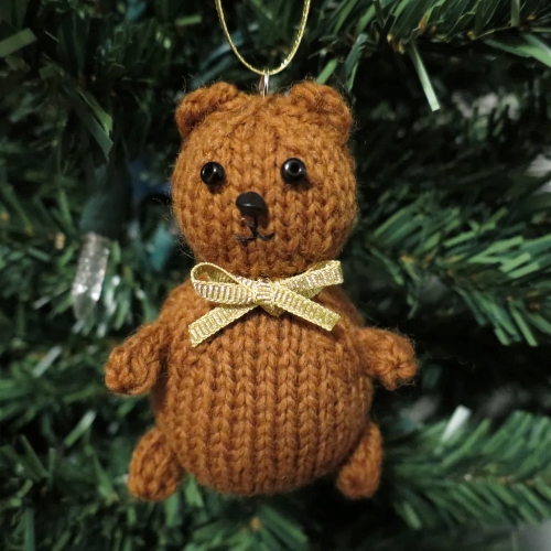 Mini Knit Teddy Bear 