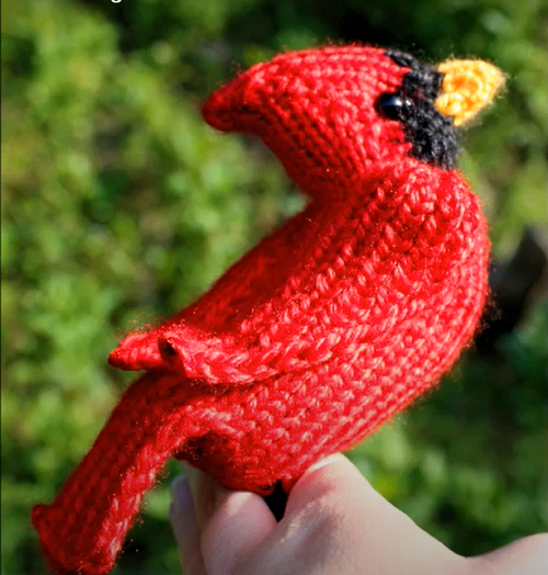 Loom Knit Cardinal