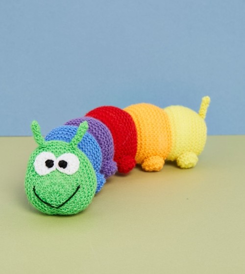 Super Cute Knitted Caterpillar