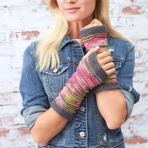 Trendy Knitted Mittens