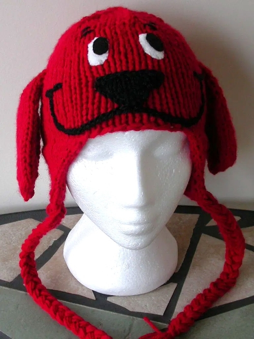 Big Red Dog Earflap Hat
