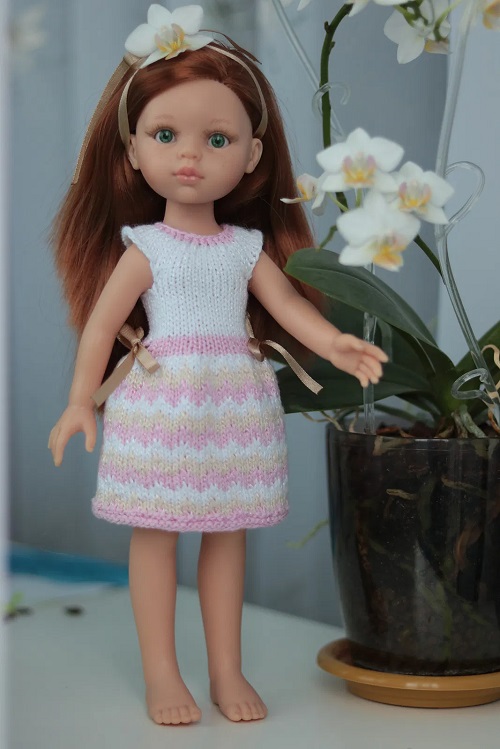 Knitted Toy Dress Free Patterns 5