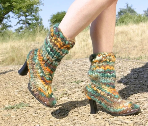 Chunky Knitted Boots