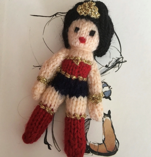 Classic Amigurumi Wonder Woman Toy