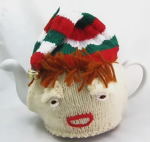 Elf Teapot Cover Free Knitting Pattern