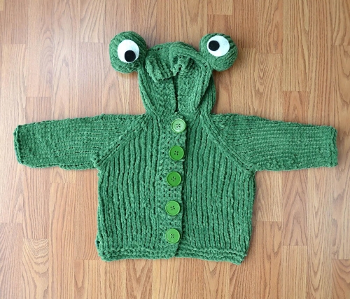 Frog Hoodie for Newborns