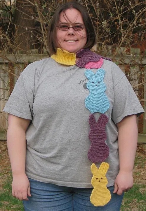 Knitted Bunny Scarf