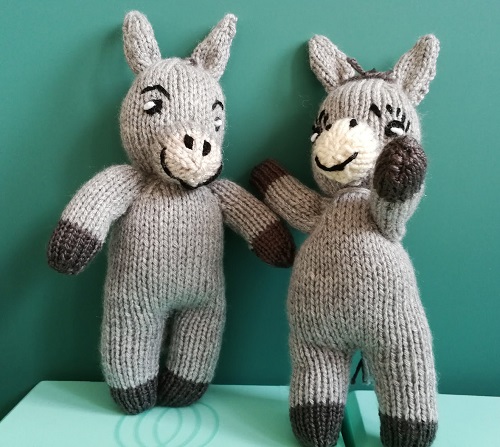 donkey couple knitting pattern