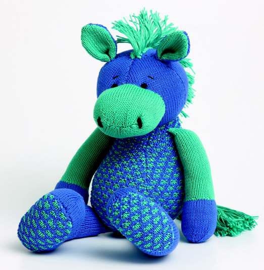 Knitted Farm Horse Toy