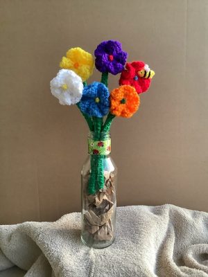11 Knitted Flowers Free Patterns ⋆ Bright Stuffs