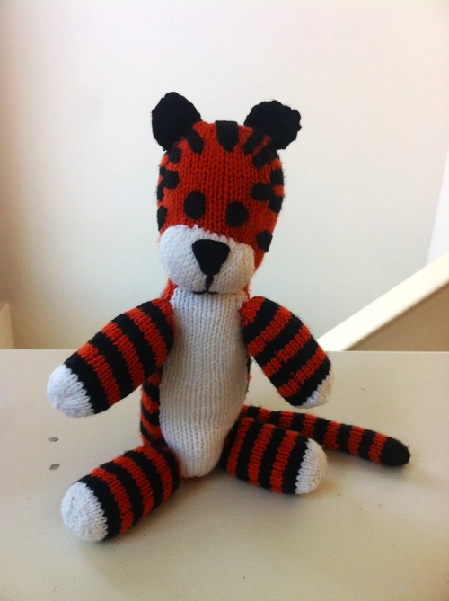 Knitted Hobbes Doll