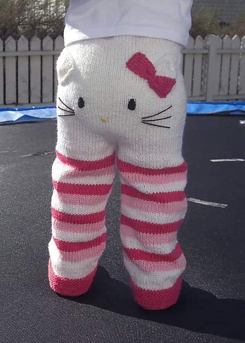 Knitted Kitty pants