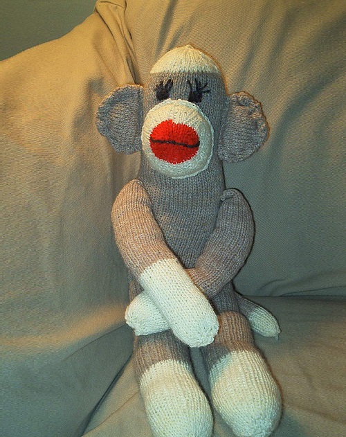 cute stuffed monkey knitting pattern