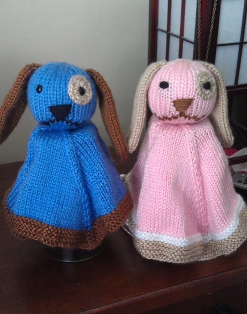 Knitted Puppy Loveys