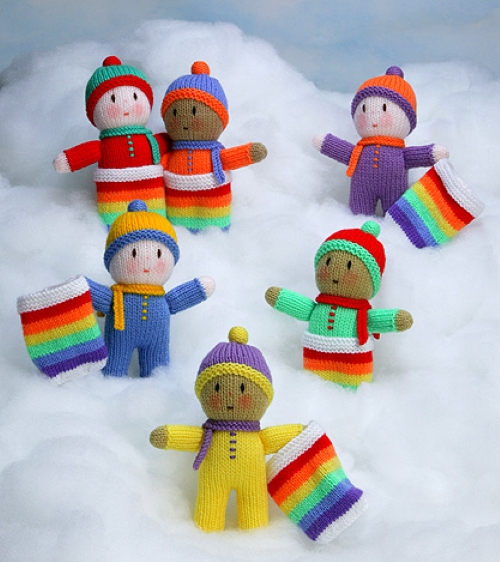 Knitted Rainbow Babies