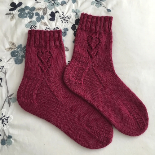 Knitted Valentine Socks