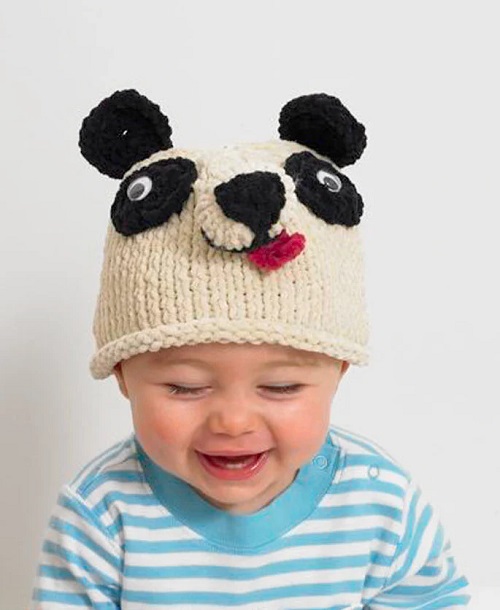 panda hat knitting pattern