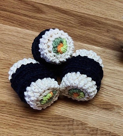 Simple Sushi Knitting Pattern