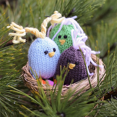 Easy and Cute Knitted Mini Birds Patterns 3