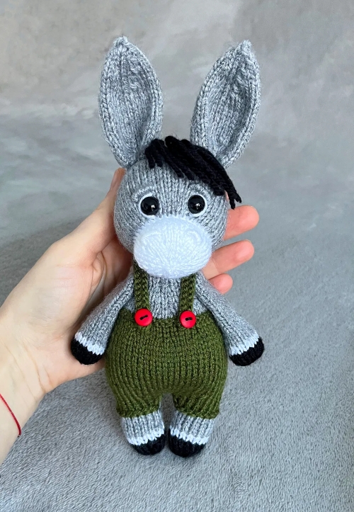 Otis the Knitted Donkey Plush