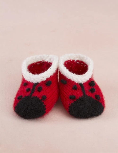 Sweet Lady Bug Booties