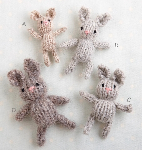 Teeny Tiny Knitted Bunnies Toys