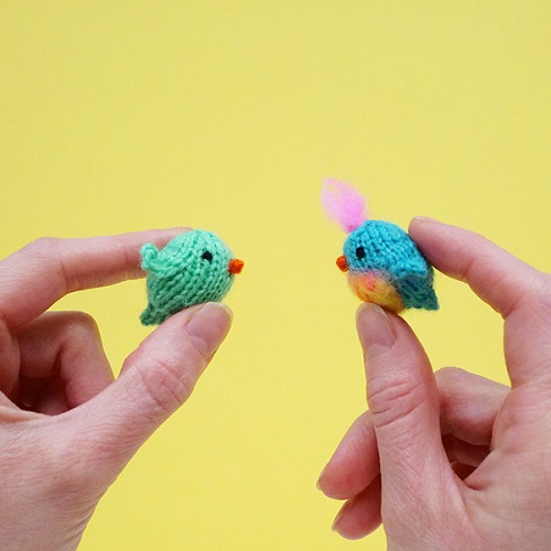 DIY Knitted Mini Birds Tutorial