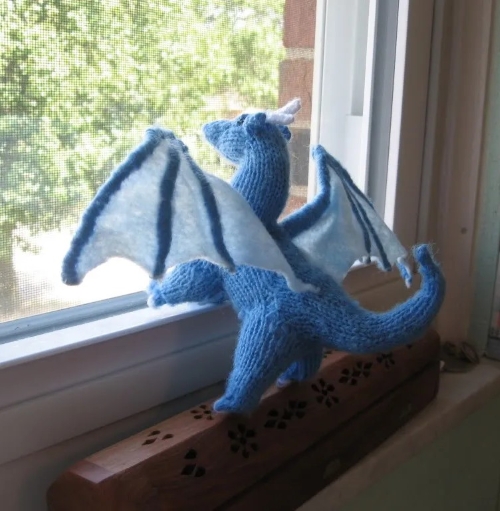 The Adorable Knitted Dragon