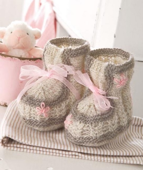 best Knitted Baby Booties Free Patterns 1