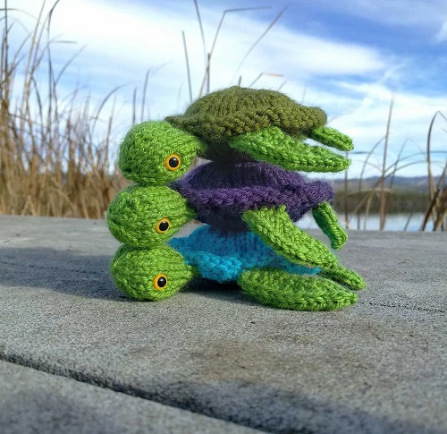 knitted turtles free pattern