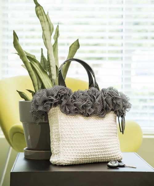 Chiffon Trimmed Purse
