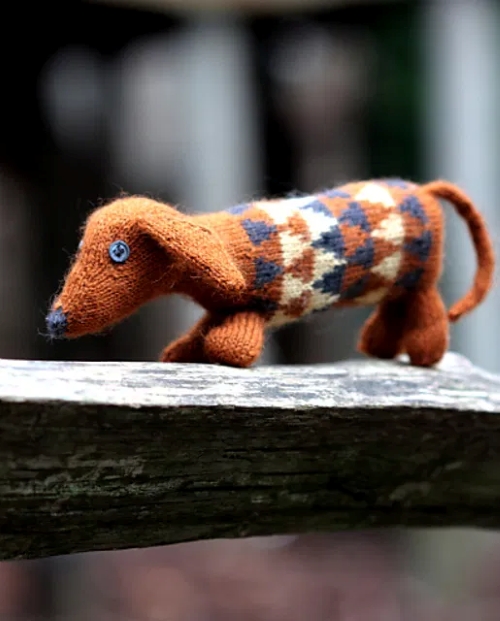 Dashing Scandinavian Dachshund Plush Toy