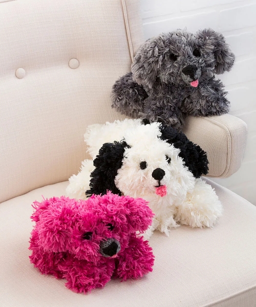 Knit Fuzzy Puppies