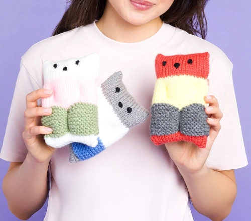 Knit Square Stuffies Free Pattern