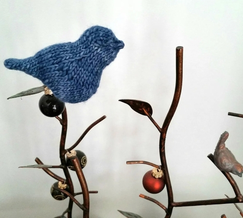 Knitted Bluebird