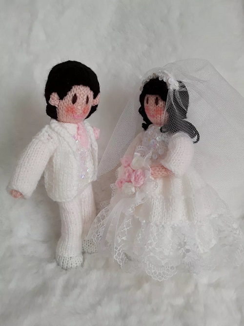 Knitted BRIDE AND GROOM