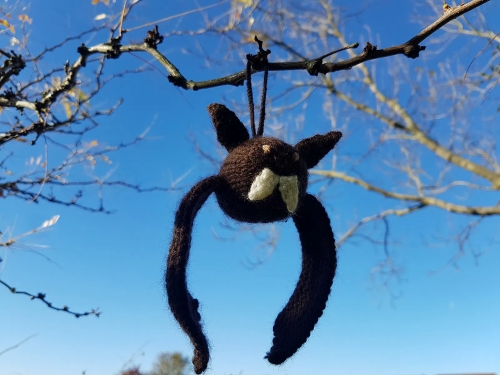 Knitted Flying Bat