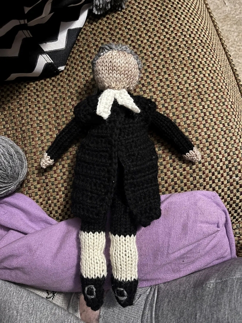 Knitted John Wesley Dolll