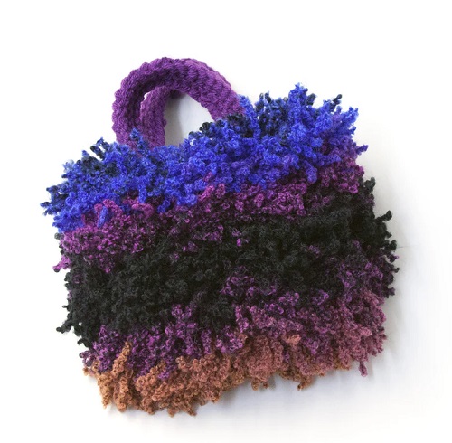 posh knitted purse