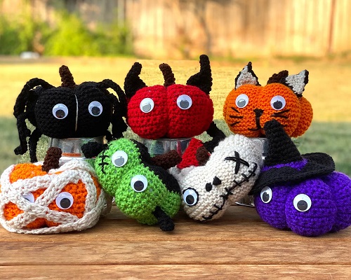 Lil Monsters Spider Pumpkin knitting pattern