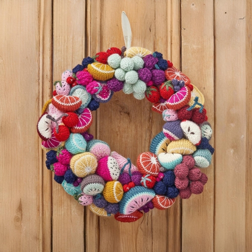 Knitted Summer Joy Wreath