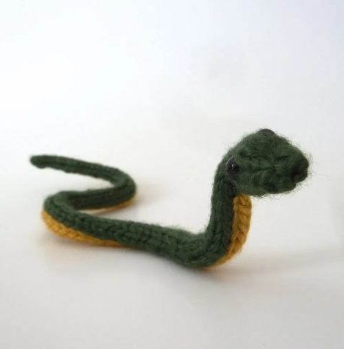 Knitted Tiny Snake