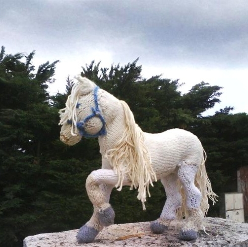 Knitted Young Horse Free Pattern