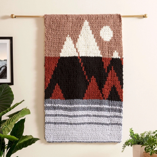 Reversible Misty Mountains Wall Hanging