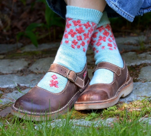 Spring Blossom Socks