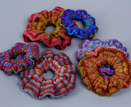 Stripy Scrunchies