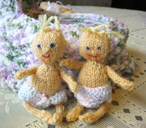 Tiny Knitted Baby Dolls