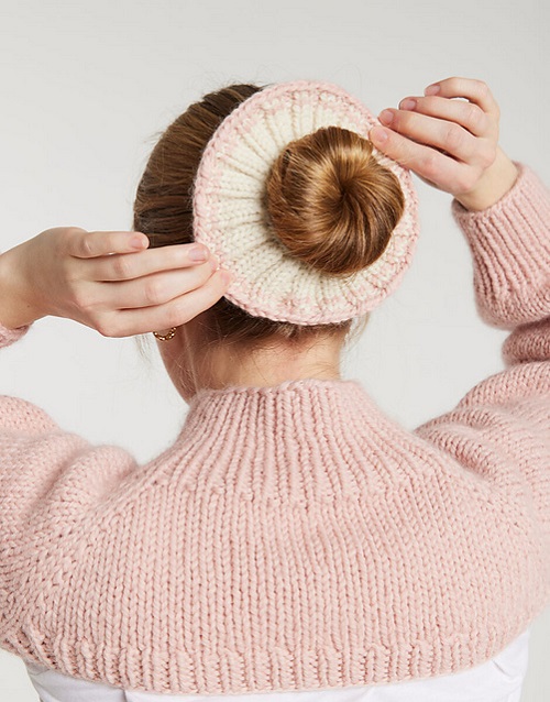 DIY Knitted Hair Accessory Ideas 3