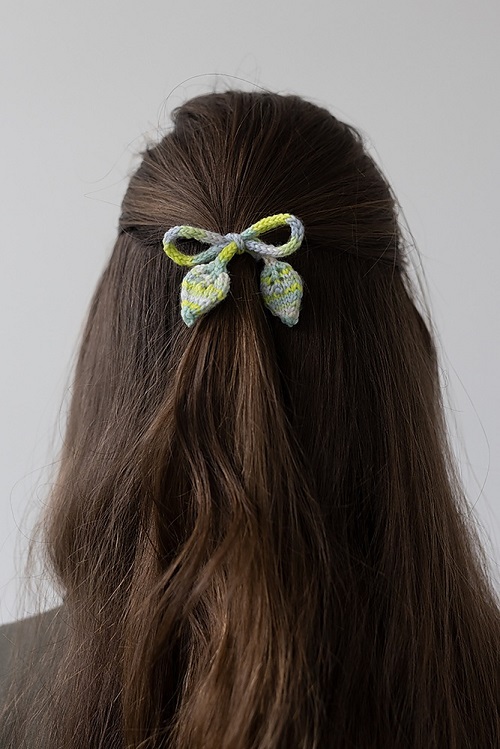 Knitted Hair Accessory Free Patterns 1