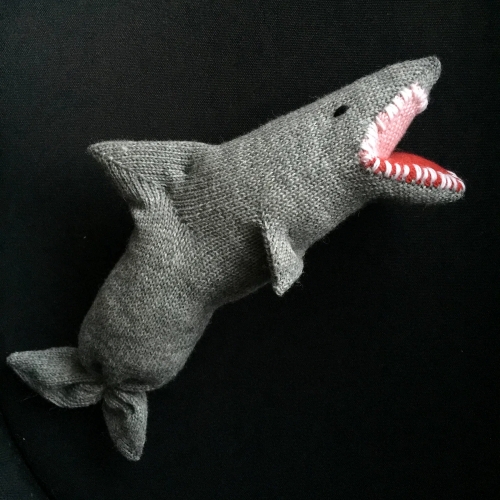 Knitted Angry Shark